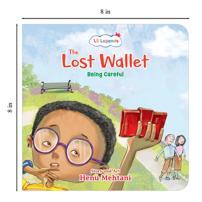 Lil Legends Mindful Moments Series - The Lost Wallet, Being Careful | Colourful Picture Story Book for Kids | Illustrated Stories to Build Self-Control and Emotional Learning | Age 5+ 