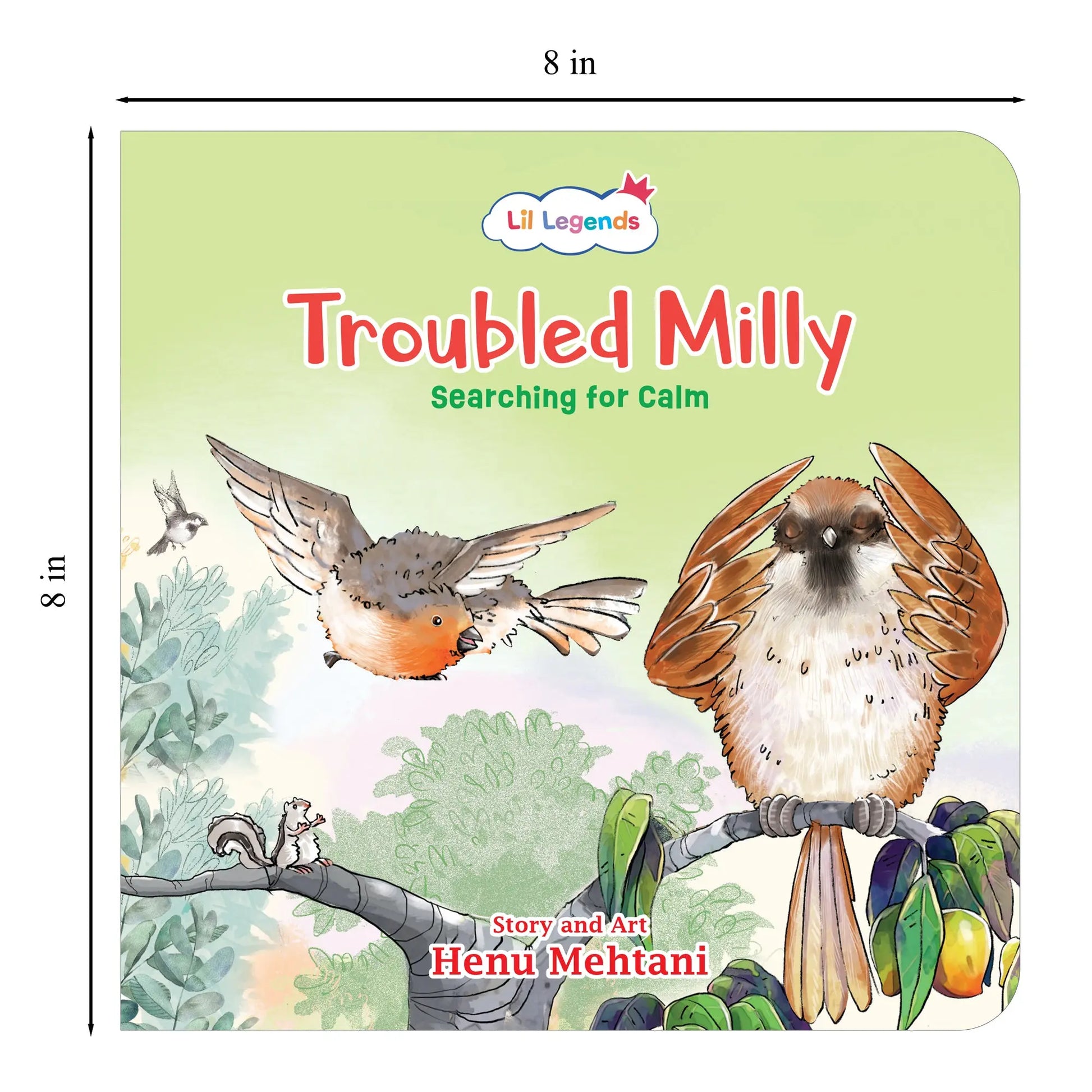 Lil Legends Mindful Moments Series - Troubled Milly, Searching for Calm | Picture Story Book for Kids | Illustrated Stories to Build Self-Control and Emotional Learning  | Age 5+ 