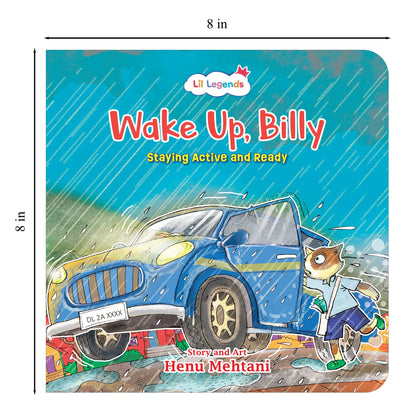 Lil Legends Mindful Moments Series - Wake Up, Billy, Staying Active And Ready | Colourful Picture Story Book for Kids | Illustrated Stories to Build Self-Control and Emotional Learning | Age 5+ 