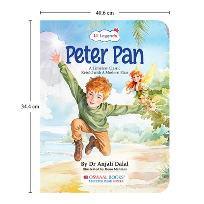 Lil Legends Peter Pan, A Timeless Classic Retold with a Modern Flair | Illustrated Story Book | Vocabulary, Imagination and Value Booster Story For Young Readers | For Age 7+ 