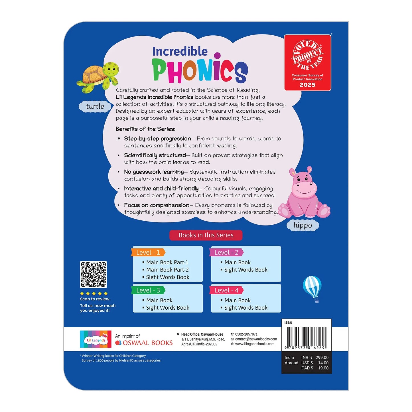 Lil Legends Incredible Phonics Level 1 Part 1 Main Book for Kids | Letter Sounds, Tracing, Writing and Fun Activities | Beginner Phonics Workbook | For Nursery/LKG |  Age 3-5 