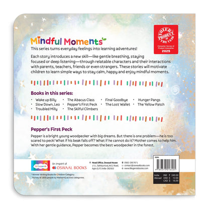 Lil Legends Mindful  Moments Series - Pepper's First Peck, Trying New Things | Picture Story Book for Kids | Illustrated Stories to Build Self-Control and Emotional Learning | Age 5+ 