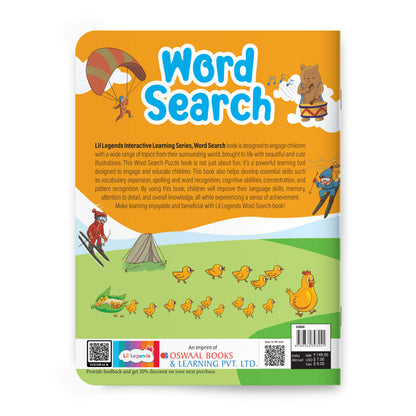 Lil Legends Word Search Puzzle Book for Kids Age 4+ Years - Interactive Learning Activity Book | Fun & Educational Puzzles to Boost Vocabulary, Spelling & Focus | Brain Games for Children 