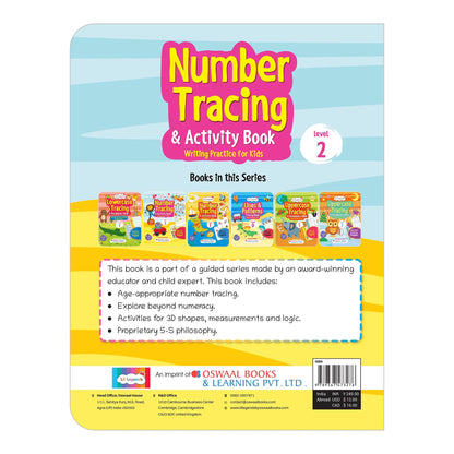 Lil Legends Writing Books Number Tracing and Activity Book Level 2 for Kids | Step-by-Step Writing Practice | Counting, Fun Activities and Early Maths Workbook | For LKG/UKG | Age 3+ 