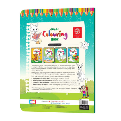 Lil Legends Jumbo Colouring Book Vol 3 for Kids | Bold Outlines and Fun Designs | Nature, Animals and Fun Scenes | Big Size Colouring Activity Book | For Toddlers/LKG/UKG | Age 5+ 
