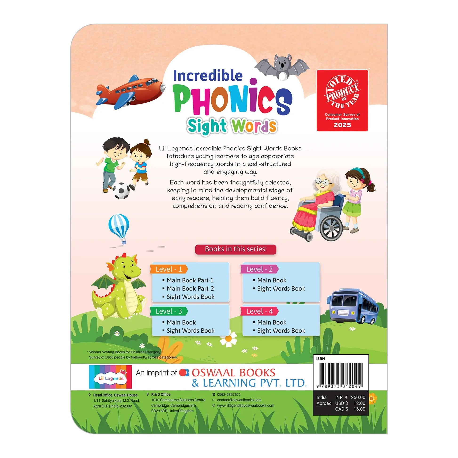 Lil Legends Incredible Phonics  Level 3 Sight Words Book for Kids | Tricky and High Frequency Words | Reading Fluency and Fun Activity Book | For Class 1 and  2 | Age 5-7 