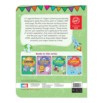 Lil Legends Crayon Colouring Book Vol 3 for Kids | Bold Outlines and Simple Designs | Animals, Birds and Surrounding World | Fun Colouring Activity Book | For LKG/UKG | Age 3+ 