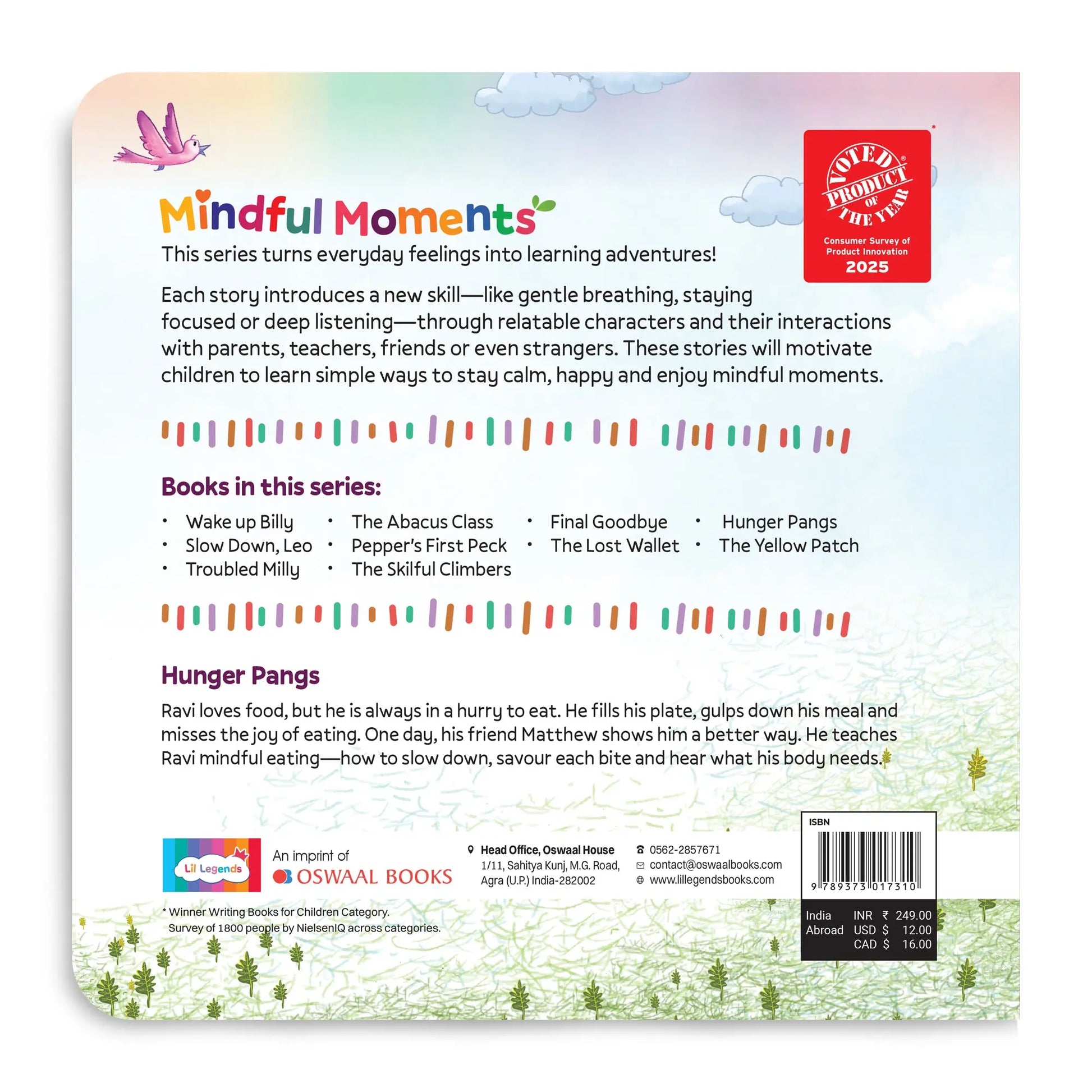 Lil Legends Mindful Moments Series - Hunger Pangs, Eating Mindfully I Picture Story Book for Kids | Illustrated Stories to Build Self-Control and Emotional Learning | Age 5+ 