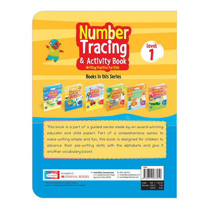 Oswaal Lil Legends Number Tracing & Activity Book for Kids | Level 1 | Writing Practice with Guided Tracing | Number Recognition & Pencil Control | Age 2–4 Years 