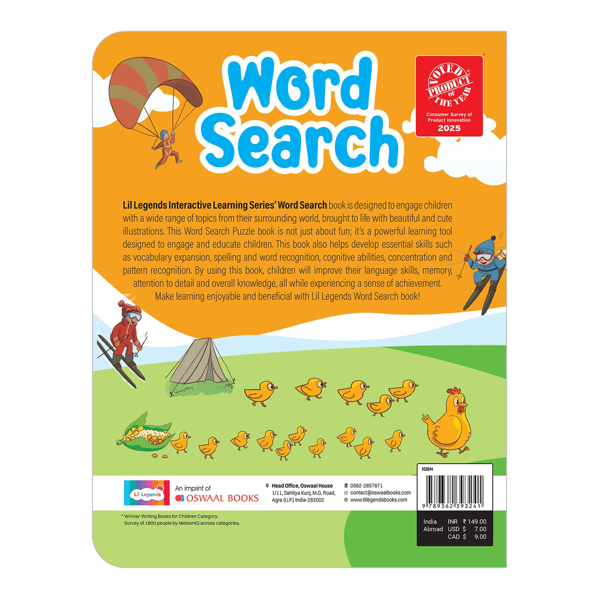 Lil Legends Word Search Puzzle Book for Kids Age 4+ Years - Interactive Learning Activity Book | Fun & Educational Puzzles to Boost Vocabulary, Spelling & Focus | Brain Games for Children 