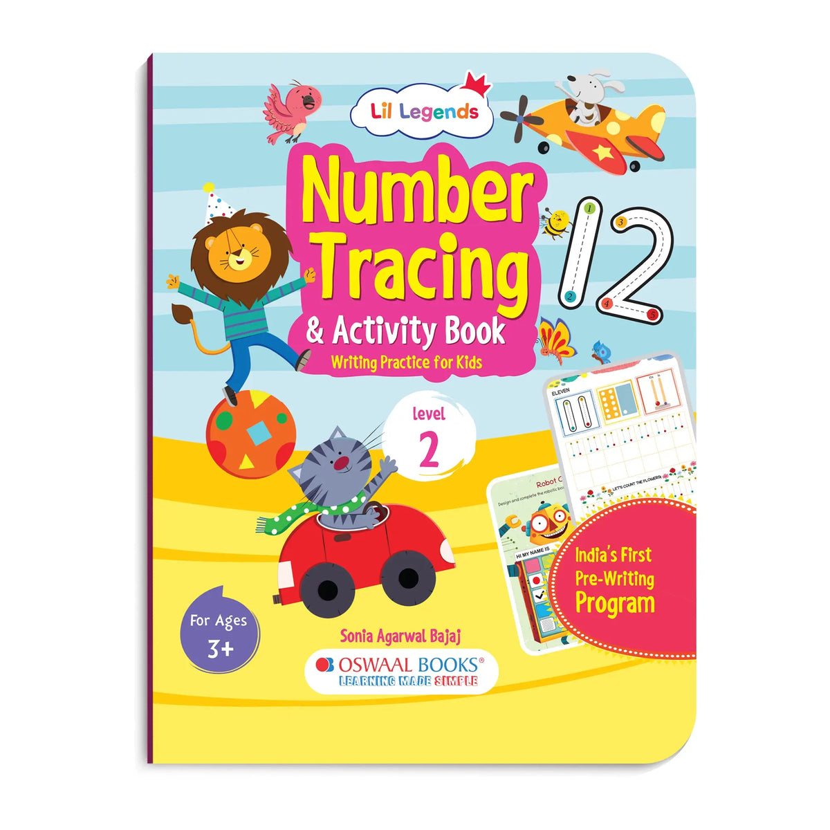 Lil Legends Number Learning Pack | Set of 2 Books | Number Tracing and Activity Levels 1 and 2 | Counting and Early Maths | India's First Pre-Writing Programme | Age 2-5 