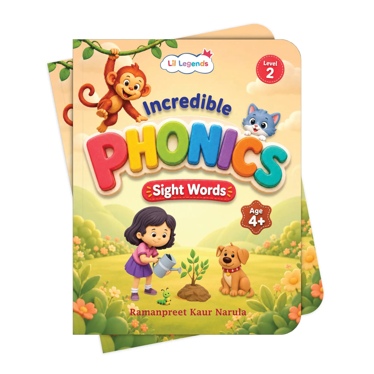 Lil Legends  Incredible Phonics  Level 2 Sight Words Book for Kids | High Frequency Words and Reading Practice | Vocabulary and Activity Book | For UKG and Class 1 | Age 4-6 