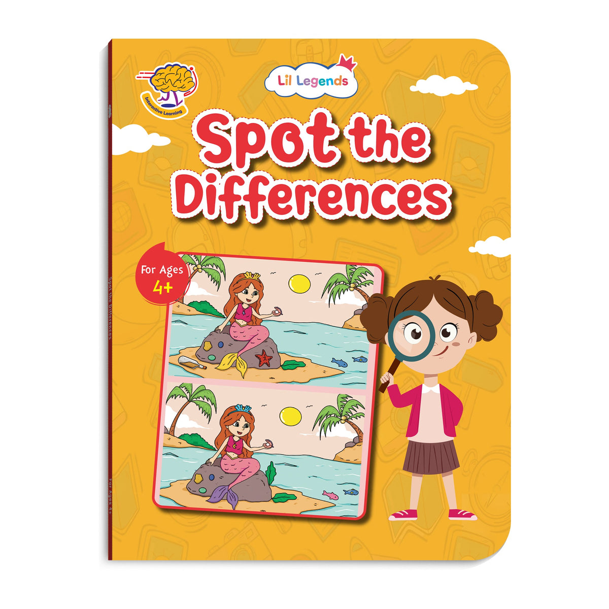 Lil Legends Spot the Difference Book for Kids Age 4+ Years - Interactive Learning Activity Book | Fun Puzzles to Boost Observation, Concentration & Critical Thinking | Brain Games for Children 