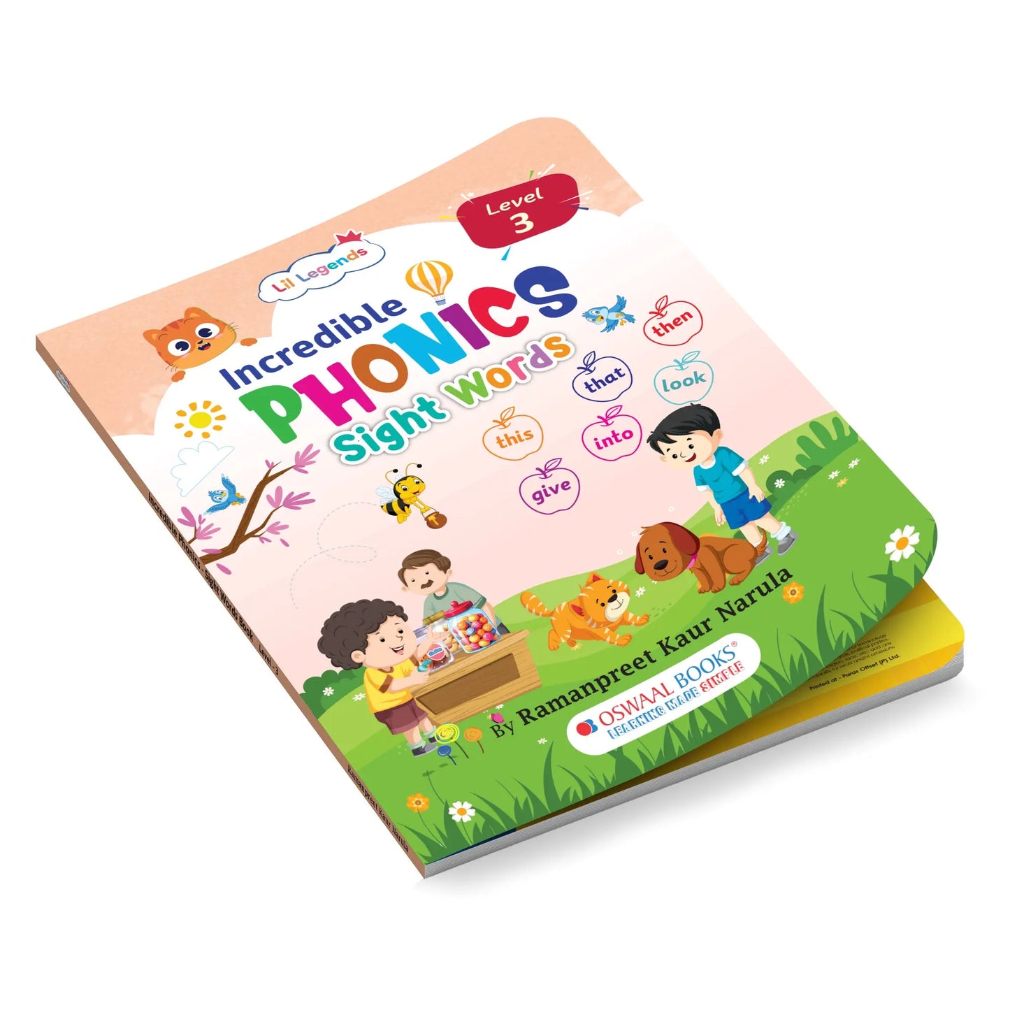 Lil Legends Incredible Phonics  Level 3 Sight Words Book for Kids | Tricky and High Frequency Words | Reading Fluency and Fun Activity Book | For Class 1 and  2 | Age 5-7 