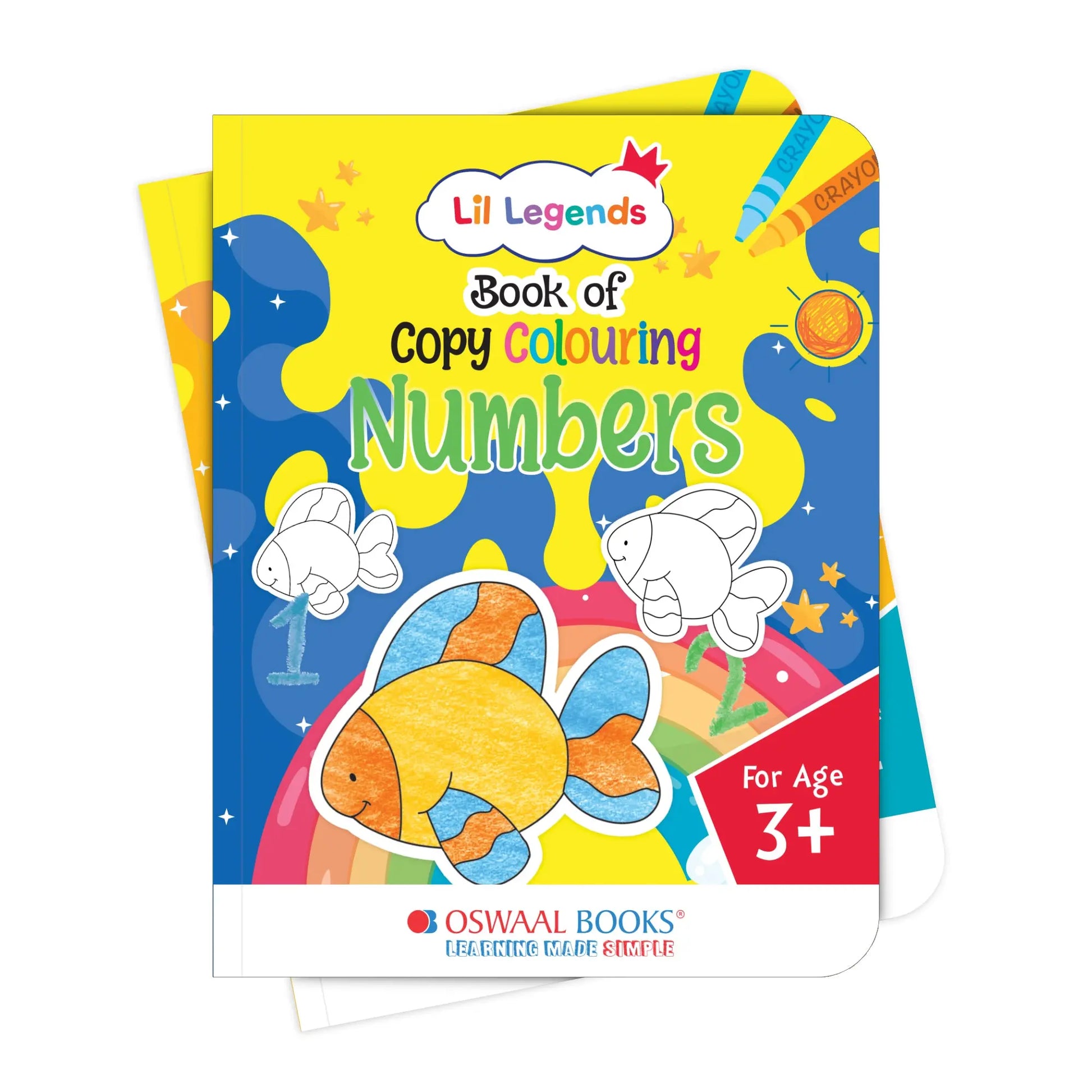 Lil Legends Books of Copy Colouring Set of 5 Books for Kids | Transport, Shapes, Numbers, Clothes and Birds | Fun Activities and Vocabulary Booster | For LKG/UKG | Age 3+ 