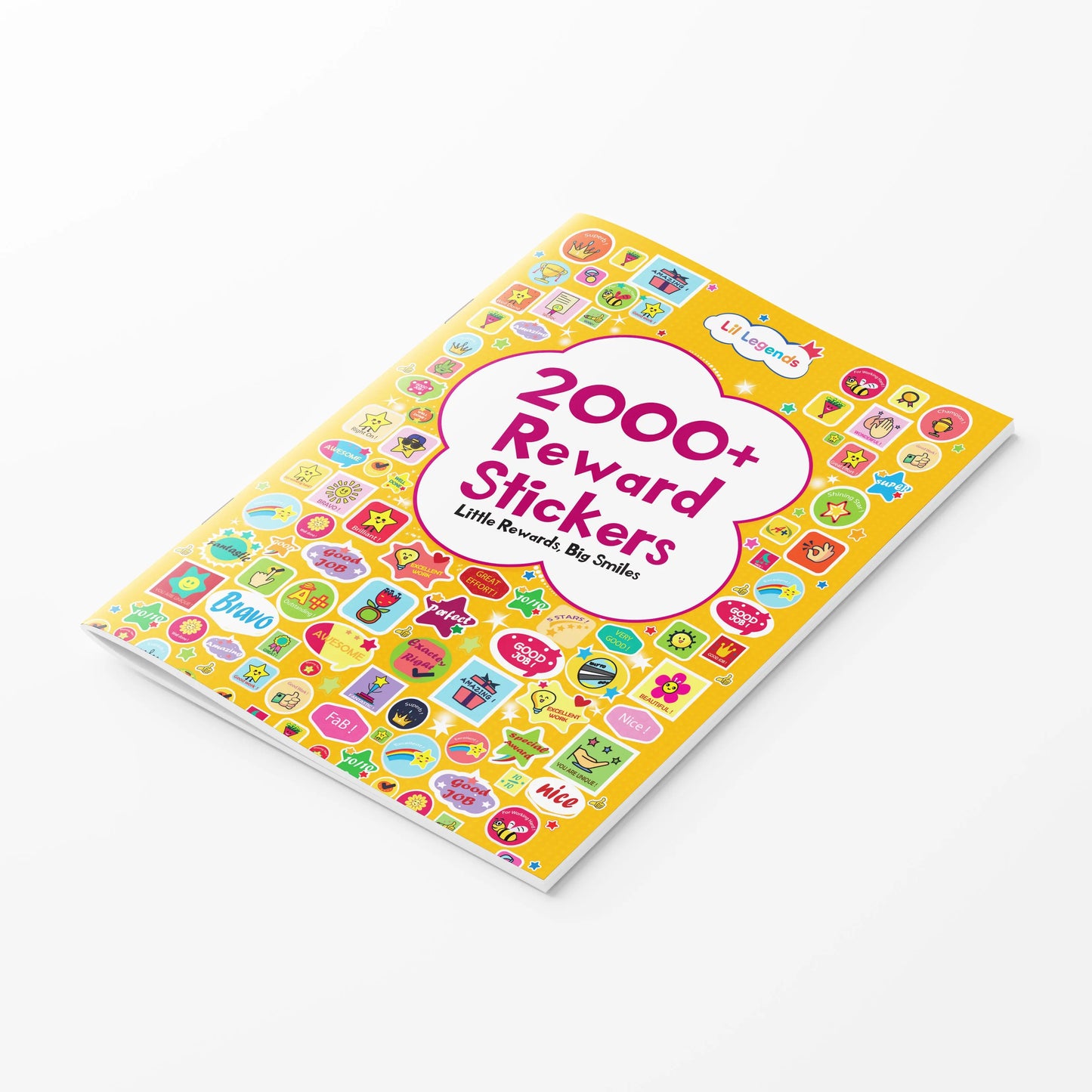 Lil Legends Reward Stickers Book, Little Rewards Big Smile 2000+ Motivational Stickers | Perfectly Curated for Teachers and Parents | Stars, Smileys and Praise Stickers | For School and Home 