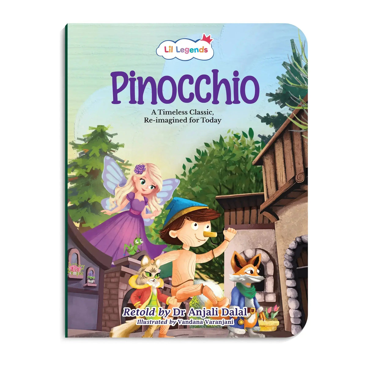 Lil Legends Timeless Classics Re-Imagined for Today | Set of 2 Story Books | Pinocchio and Around the World in 80 Days | Vocabulary, Imagination and Value Booster Stories | For Age 7+ 