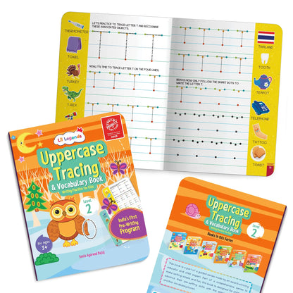 Lil Legends Complete Print Writing Pack | Set of 5 Books | Uppercase, Lowercase A-Z and Number Tracing 0-9 | India's First Pre-Writing Programme | Nursery/LKG/UKG | Age 2-6 