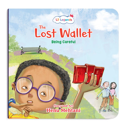 Lil Legends Mindful Moments Series - The Lost Wallet, Being Careful | Colourful Picture Story Book for Kids | Illustrated Stories to Build Self-Control and Emotional Learning | Age 5+ 