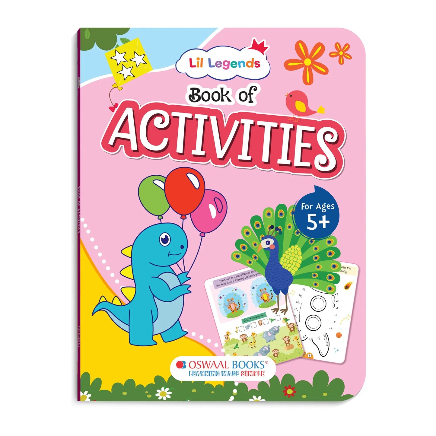 Lil Legends Book of Activities for Age 5+ | Fun Learning Workbook with Writing, Colouring, Phonics, Maths, Puzzles and More | Early Learning Activity Book | For Nursery/Kindergarten 