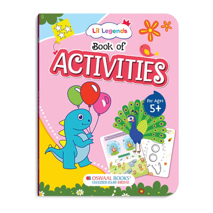 Lil Legends Book of Activities for Age 5+ | Fun Learning Workbook with Writing, Colouring, Phonics, Maths, Puzzles and More | Early Learning Activity Book | For Nursery/Kindergarten 