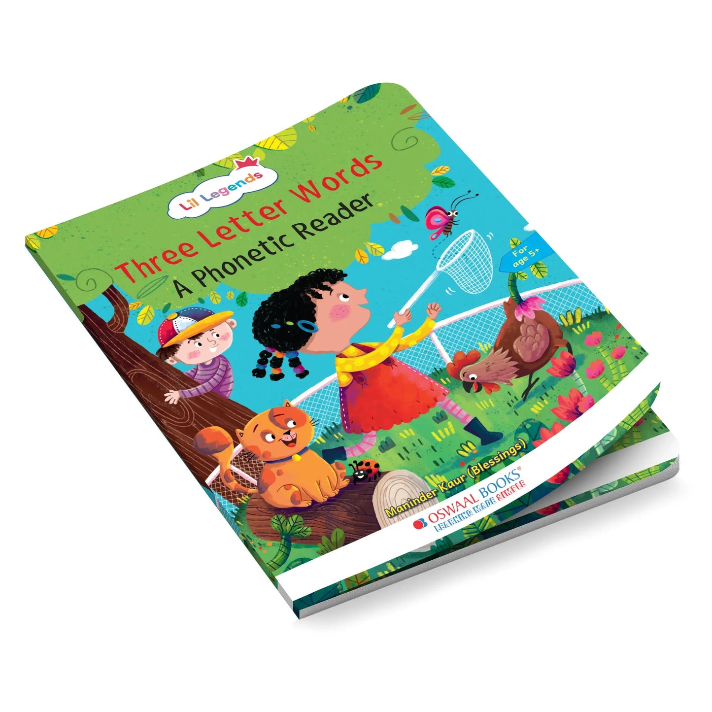 Lil Legends Three Letter Words  A Phonic Reader- CVC Phonics Book for Kids | Letter Sounds, Blending and Word Recognition | Early  Reading Practice Workbook | For Nursery/LKG/UKG |  Age 5+ 