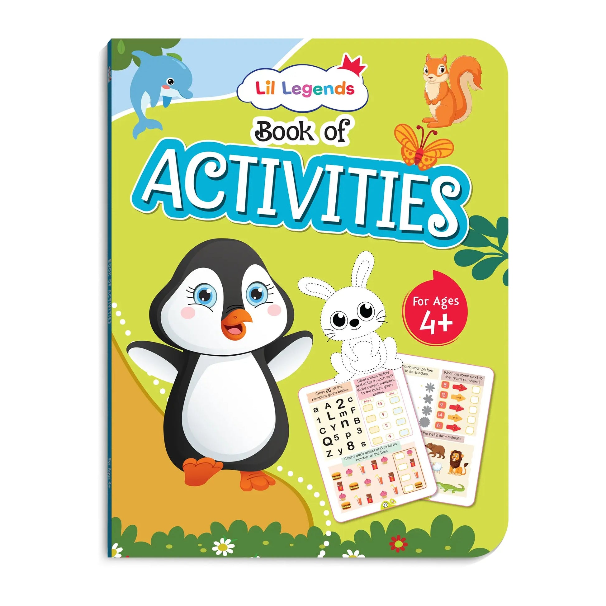 Lil Legends Books of Activities for Age 3+, 4+ and 5+ | Set of 3 Books | Puzzles, reasoning, Colouring, Counting, Matching and More | Early Learning Workbook | For UKG/Class 1 