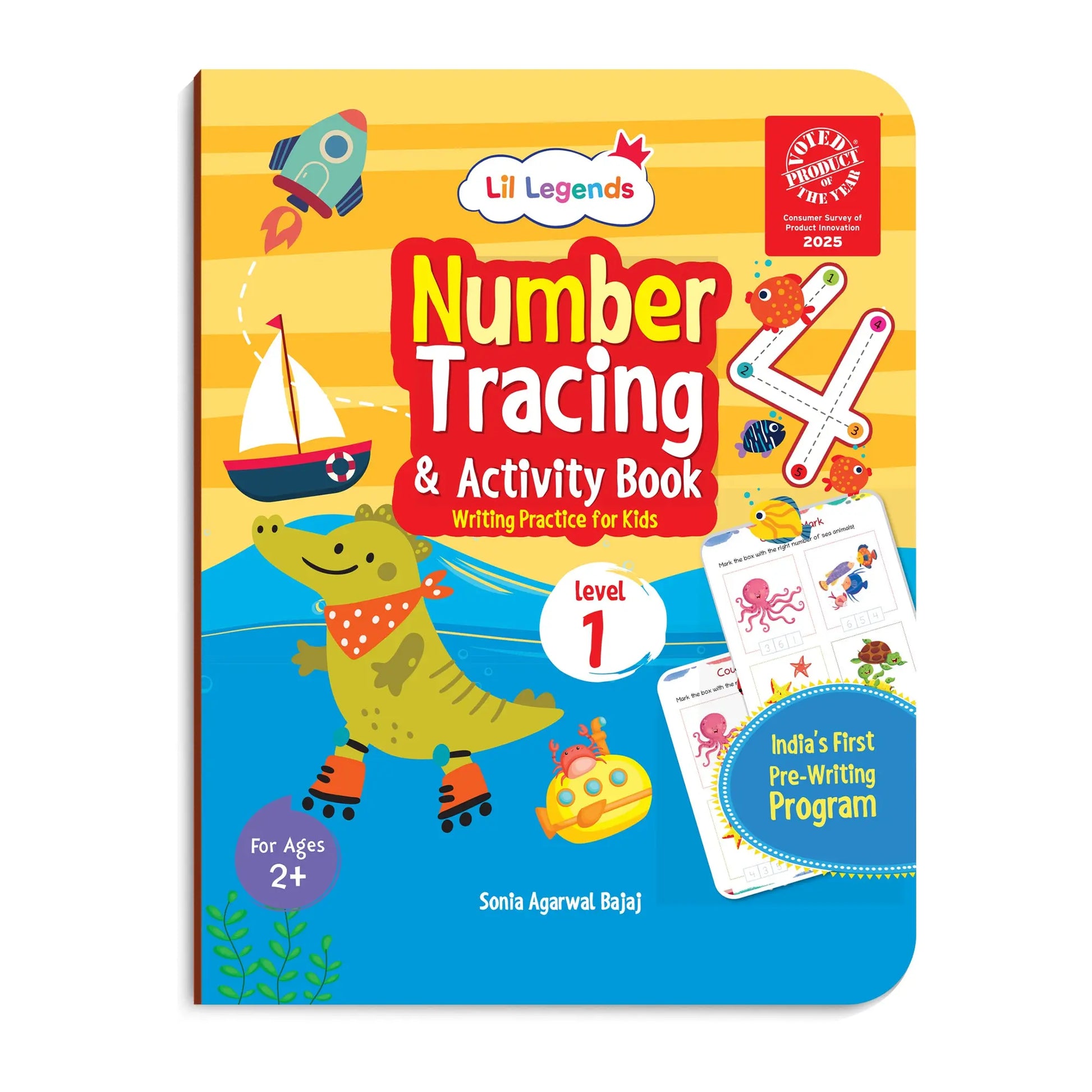 Oswaal Lil Legends Number Tracing & Activity Book for Kids | Level 1 | Writing Practice with Guided Tracing | Number Recognition & Pencil Control | Age 2–4 Years 