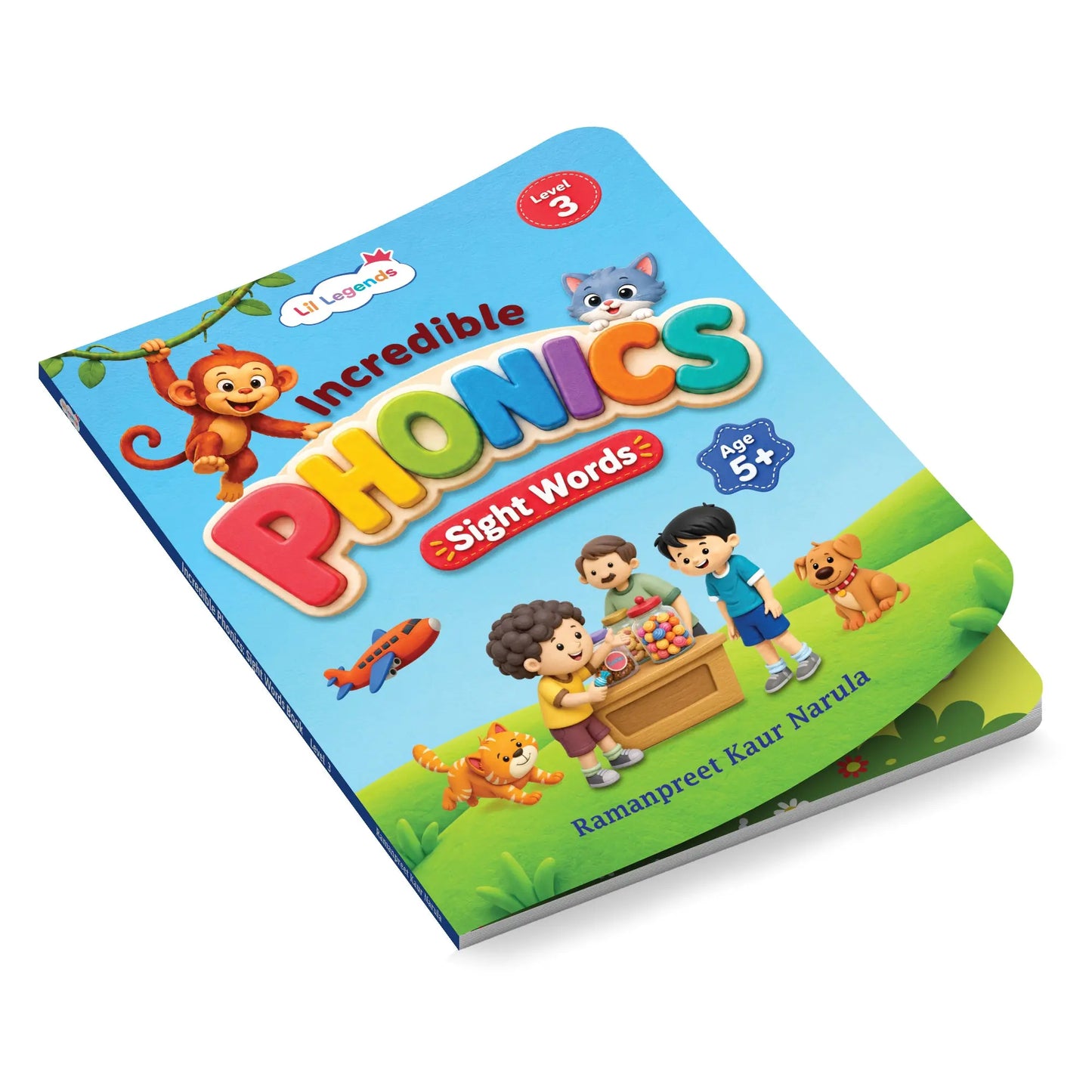 Lil Legends Incredible Phonics  Level 3 Sight Words Book for Kids | Tricky and High Frequency Words | Reading Fluency and Fun Activity Book | For Class 1 and  2 | Age 5-7 
