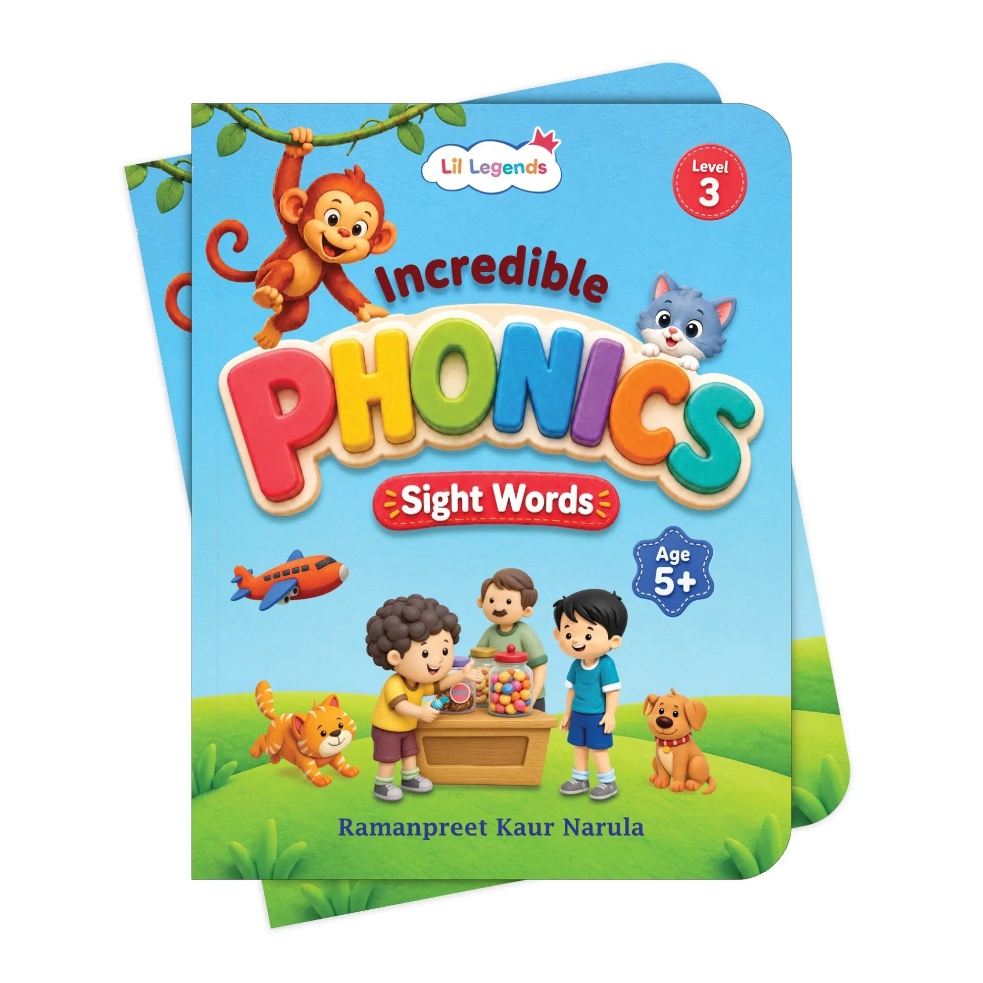 Lil Legends Incredible Phonics  Level 3 Sight Words Book for Kids | Tricky and High Frequency Words | Reading Fluency and Fun Activity Book | For Class 1 and  2 | Age 5-7 