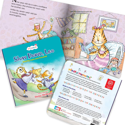 Lil Legends Mindful Moments Series - Slow Down, Leo, Staying Calm and Focused | Picture Story Book for Kids | Illustrated Stories to Build Self-Control and Emotional Learning | Age 5+ 