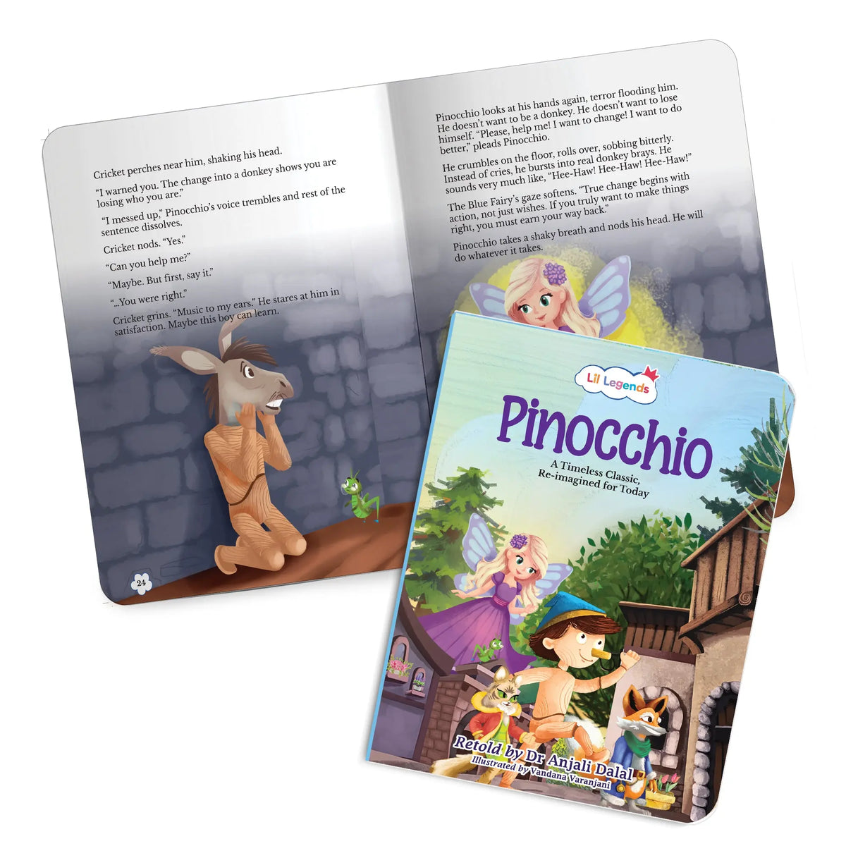 Lil Legends Timeless Classics Re-Imagined for Today | Set of 3 Story Books | Pinocchio, Peter Pan and Gulliver's Travels | Vocabulary, Imagination and Value Booster Stories | For Age 7+ 