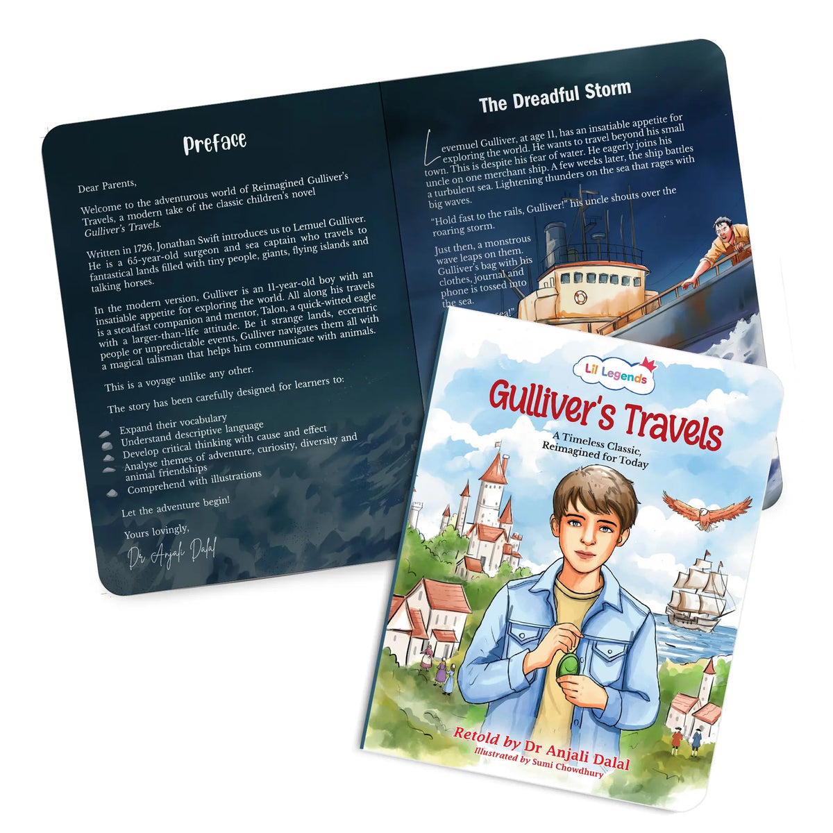 Lil Legends Timeless Classics Re-Imagined for Today | Set of 3 Story Books | Heidi, Pinocchio and Gulliver's Travels | Vocabulary, Imagination and Value Booster Stories | For Age 7+ 