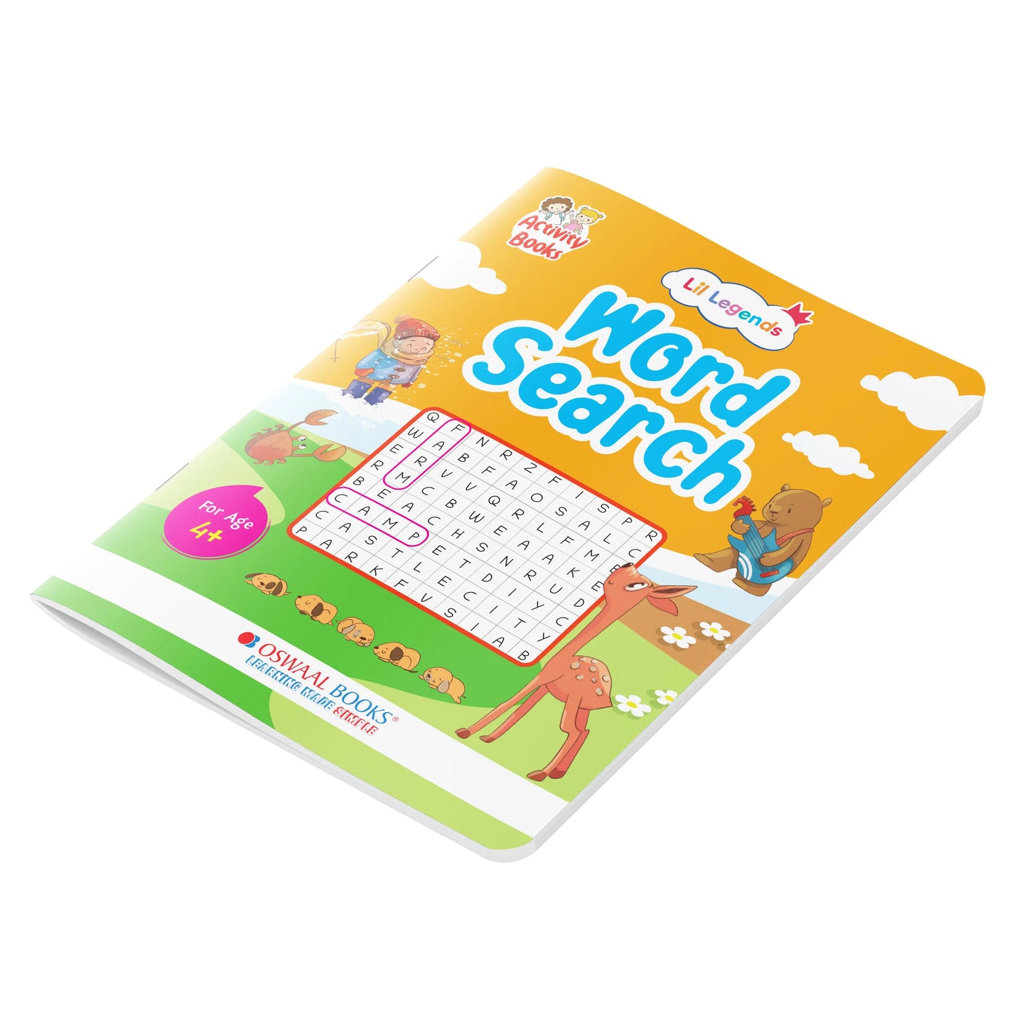 Lil Legends Word Search Puzzle Book for Kids Age 4+ Years - Interactive Learning Activity Book | Fun & Educational Puzzles to Boost Vocabulary, Spelling & Focus | Brain Games for Children 