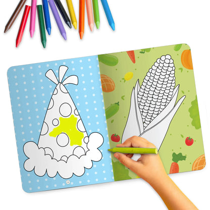 Lil Legends Crayon Colouring Book Vol 2 for Kids | Bold Outlines and Simple Designs | Animals, Birds and Surrounding World | Fun Colouring Activity Book | For Nursery/LKG | Age 3+ 
