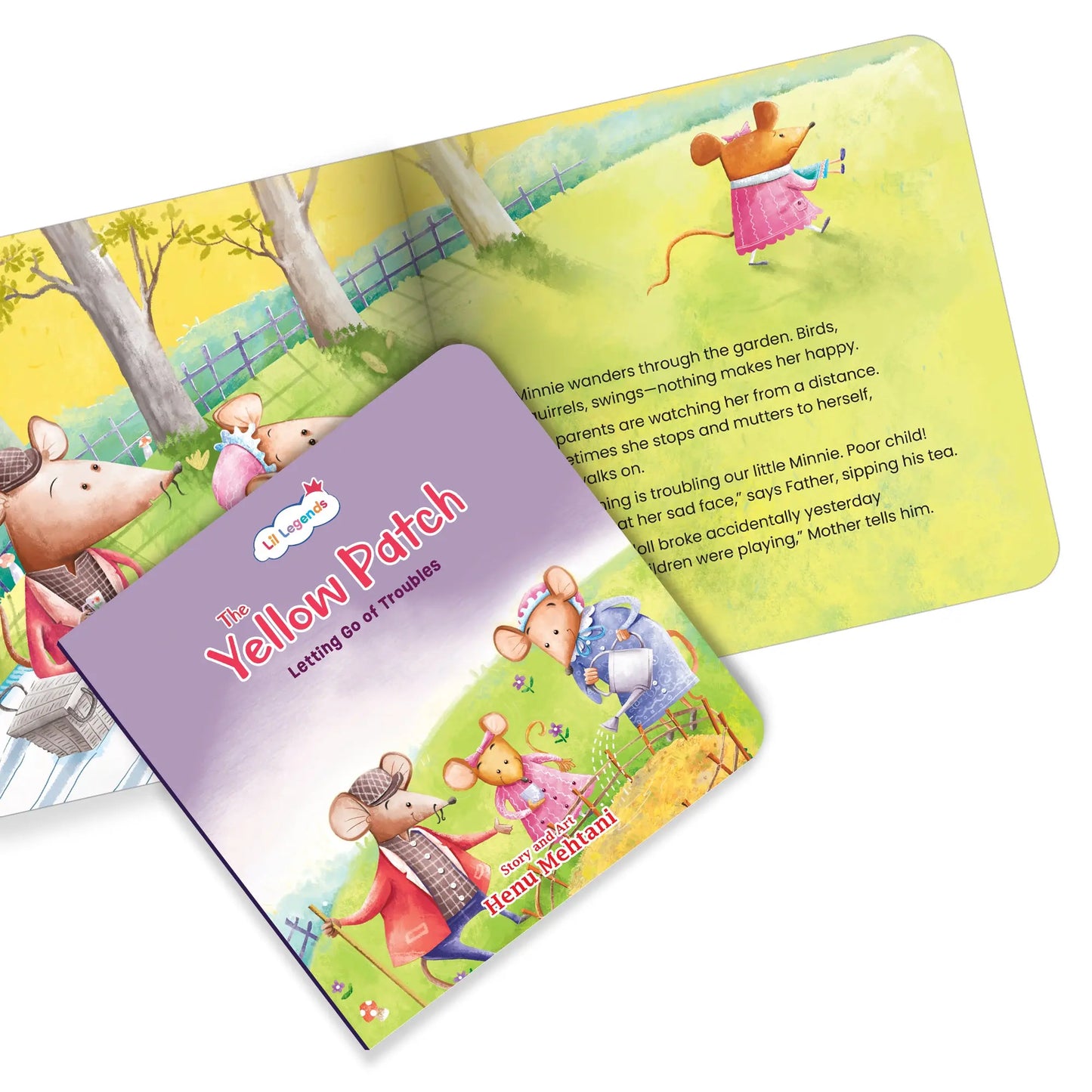Lil Legends Mindful Moments Series - The Yellow Patch, Letting Go of Troubles | Picture Story Book for Kids | Illustrated Stories to Build Self-Control and Emotional Learning |  Age 5+ 