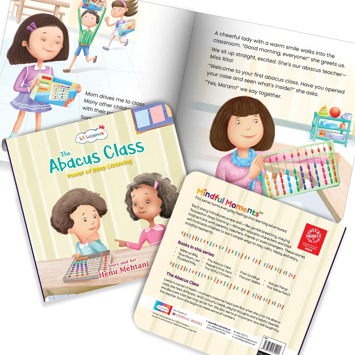 Lil Legends Mindful Moments Series - The Abacus Class, Power of Deep Listening | Picture Story Book for Kids | Illustrated Stories to Build Self-Control and Emotional Learning | Age 5+ 