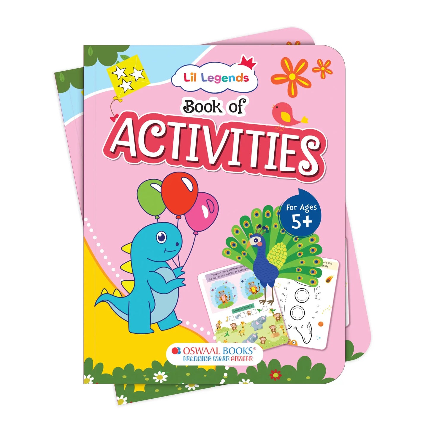 Lil Legends Book of Activities for Age 5+ | Fun Learning Workbook with Writing, Colouring, Phonics, Maths, Puzzles and More | Early Learning Activity Book | For Nursery/Kindergarten 