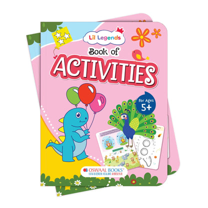 Lil Legends Book of Activities for Age 5+ | Fun Learning Workbook with Writing, Colouring, Phonics, Maths, Puzzles and More | Early Learning Activity Book | For Nursery/Kindergarten 