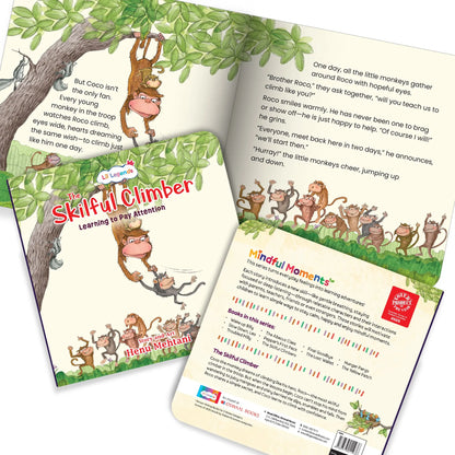 Lil Legends Mindful Moments Series - Skilful Climbers, Learning to Pay Attention | Picture Story Book for Kids | Illustrated Stories to Build Self-Control and Emotional Learning | Age 5+ 