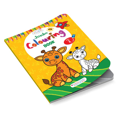 Lil Legends Jumbo Colouring Book Vol 1 for Kids | Bold Outlines and Fun Designs | Animals and Birds | Big Size Colouring Activity Book | For Nursery/LKG | Age 3+ 