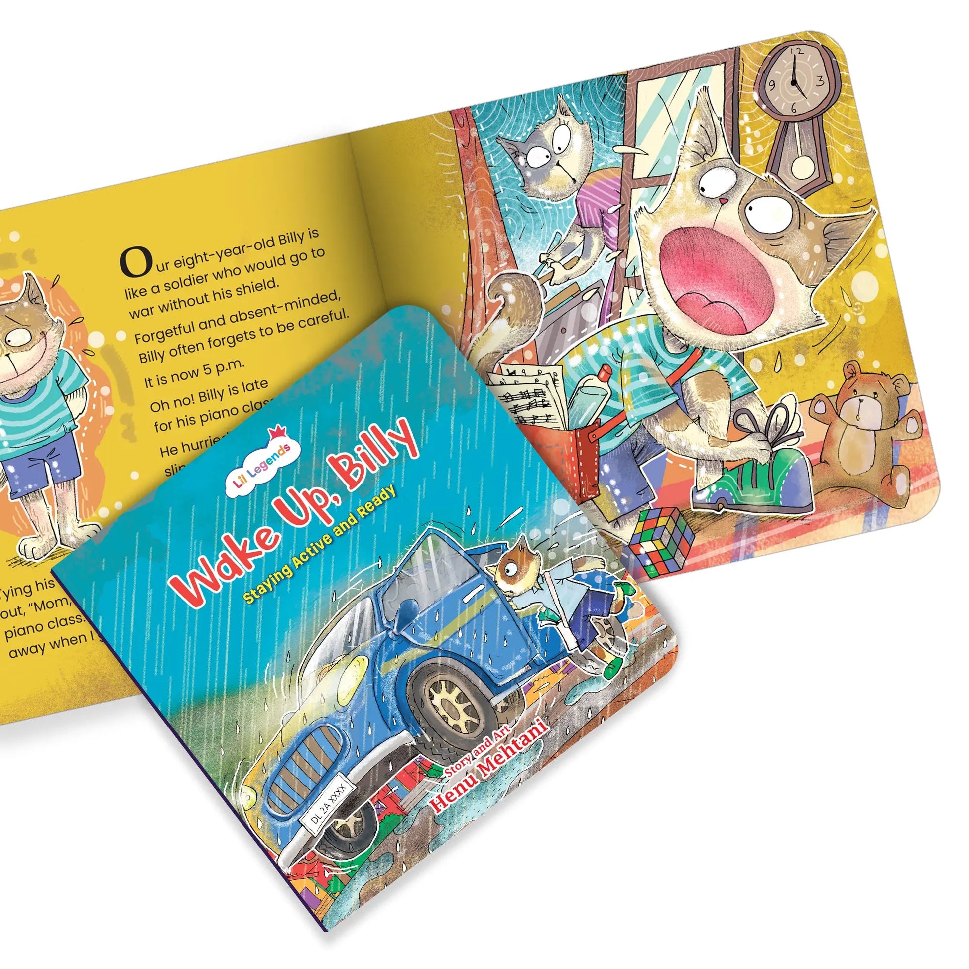 Lil Legends Mindful Moments Series - Wake Up, Billy, Staying Active And Ready | Colourful Picture Story Book for Kids | Illustrated Stories to Build Self-Control and Emotional Learning | Age 5+ 