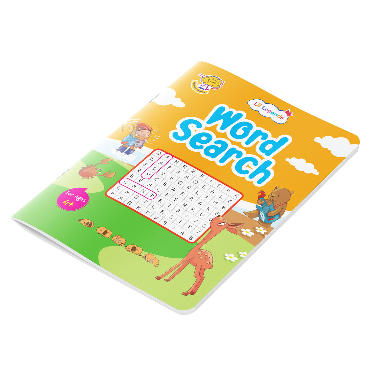 Lil Legends Interactive Learning Activity Books, Set of 2 for Kids Age 4+ Years | Spot the Differences and Word Search Puzzles | Brain Games to Boost Vocabulary and Observation 