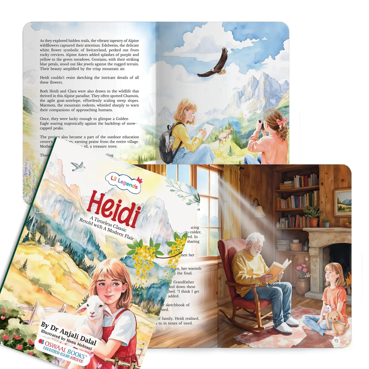 Lil Legends Timeless Classics Re-Imagined  for Today | Set of 3 Story Books | Heidi, Peter Pan and Gulliver's Travels | Vocabulary, Imagination and Value Booster Stories | For Age 7+ f 
