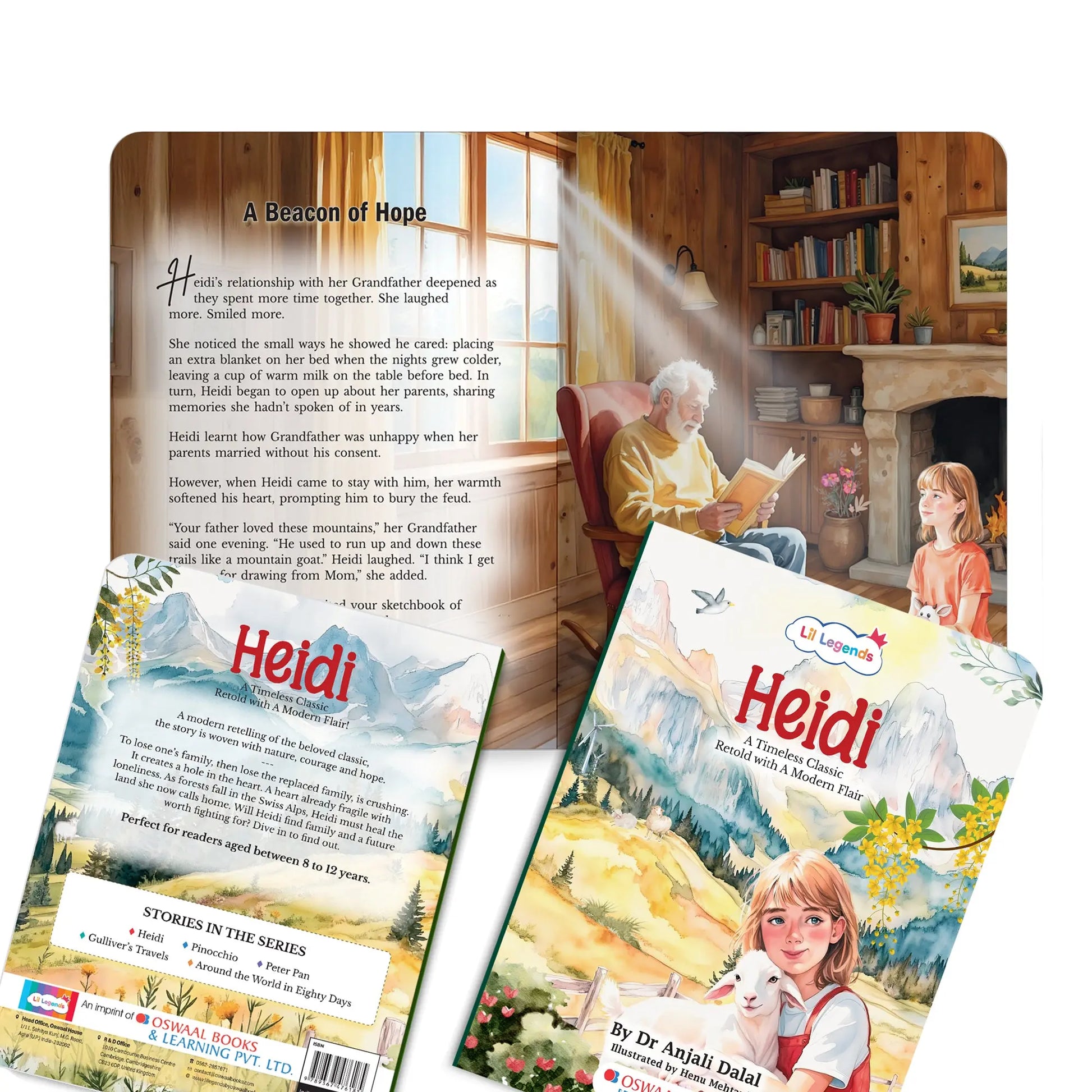 Lil Legends Heidi,  A Timeless Classic Retold with A Modern Flair | Illustrated Story Book | Vocabulary, Imagination and Value Booster Story for Young Readers | For Age 7+ 