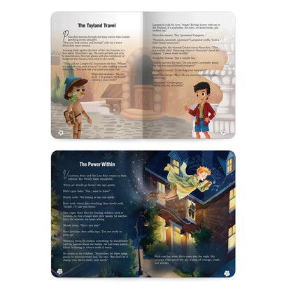 Lil Legends Timeless Classics Re-Imagined  for Today | Set of 4 Story Books | Pinocchio, Peter Pan, Gulliver's Travels and More |  Vocabulary, Imagination and Values Booster Stories | For Age 7+ 