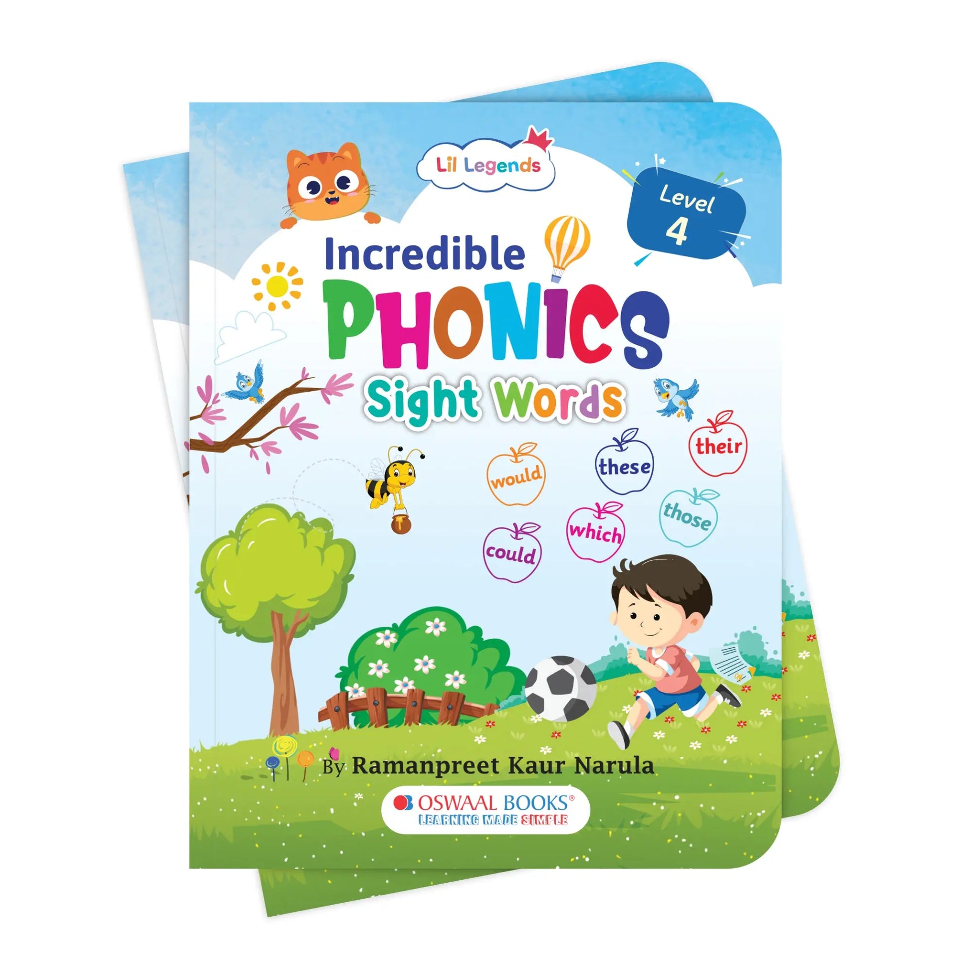 Lil Legends Incredible Phonics Sight Words Book Level 4 for Kids | Complex High Frequency Words and Sentence Reading | Fun Activity Book | For Class 1 and 2  | Age 6-8 