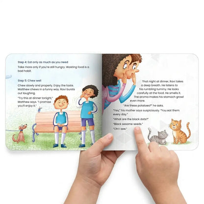 Lil Legends Mindful Moments Series - Hunger Pangs, Eating Mindfully I Picture Story Book for Kids | Illustrated Stories to Build Self-Control and Emotional Learning | Age 5+ 