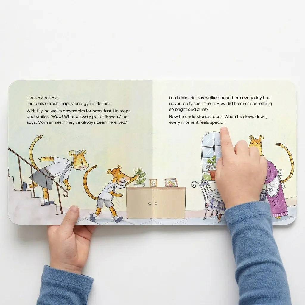 Lil Legends Mindful Moments Series - Slow Down, Leo, Staying Calm and Focused | Picture Story Book for Kids | Illustrated Stories to Build Self-Control and Emotional Learning | Age 5+ 
