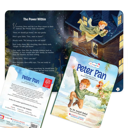 Lil Legends Peter Pan, A Timeless Classic Retold with a Modern Flair | Illustrated Story Book | Vocabulary, Imagination and Value Booster Story For Young Readers | For Age 7+ 